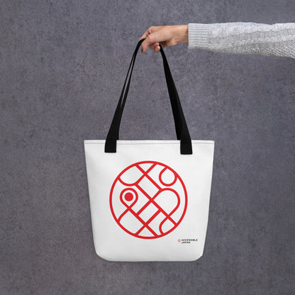 Accessible Japan Stamp Logo Tote Bag